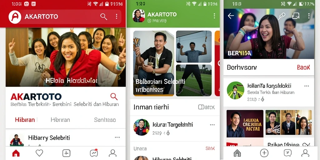 Tampilan antarmuka AKARTOTO yang sederhana dan informatif.