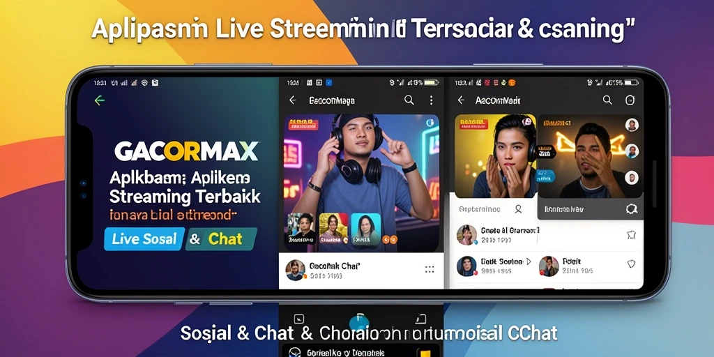 Antarmuka GACORMAX dengan fitur Live Streaming yang intuitif.