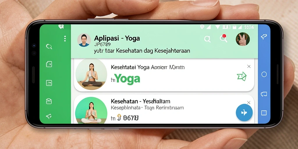 Antarmuka utama JP6789 yang menampilkan berbagai program Yoga.