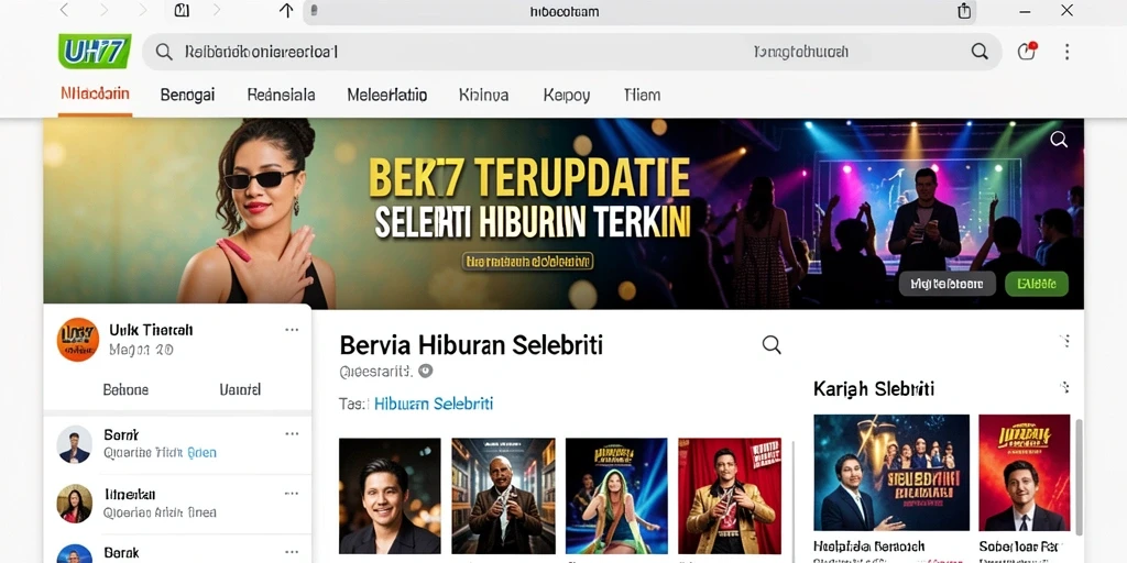 Antarmuka aplikasi UH77 yang modern dan informatif.