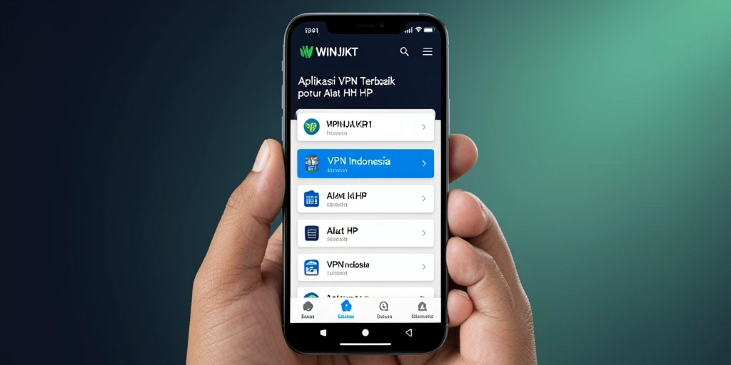 Screenshot antarmuka aplikasi WINJKT yang intuitif dan mudah digunakan.